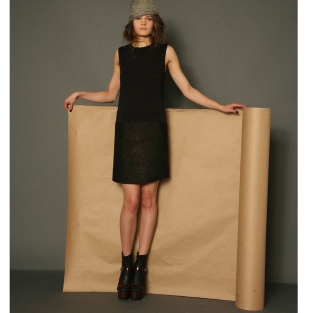 Raquel Allegra Suede shift dress